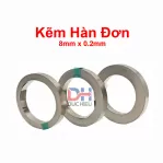Kẽm hàn đơn cell pin 8mm x 0.2mm (có mạ Niken)